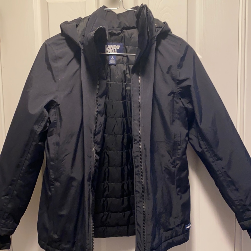 Lands End Boys winter jacket L 10-12